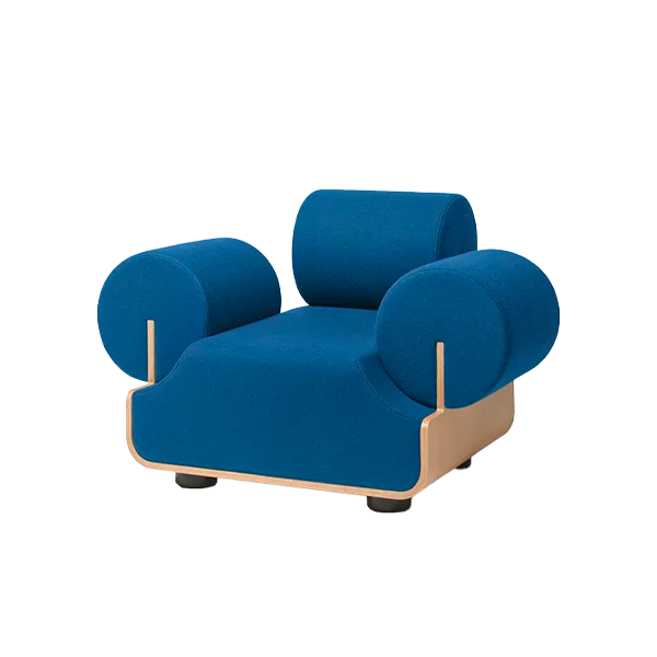 Mvphe Armchair_Bright Blue - view 1