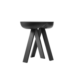 SIDE TABLE NO.2 - Black Matte Lacquered - view 1