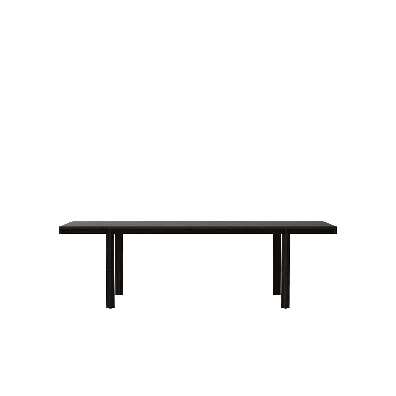 PRINCIPAL DINING TABLE - SMOKED STAINED - view 1
