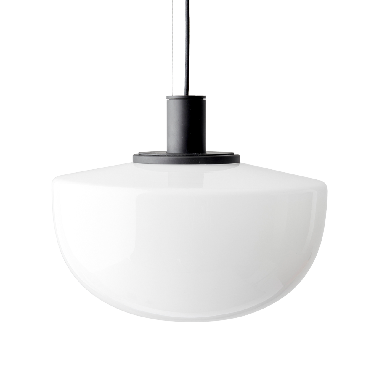 Bank Pendant Opal Glass Shade - view 1