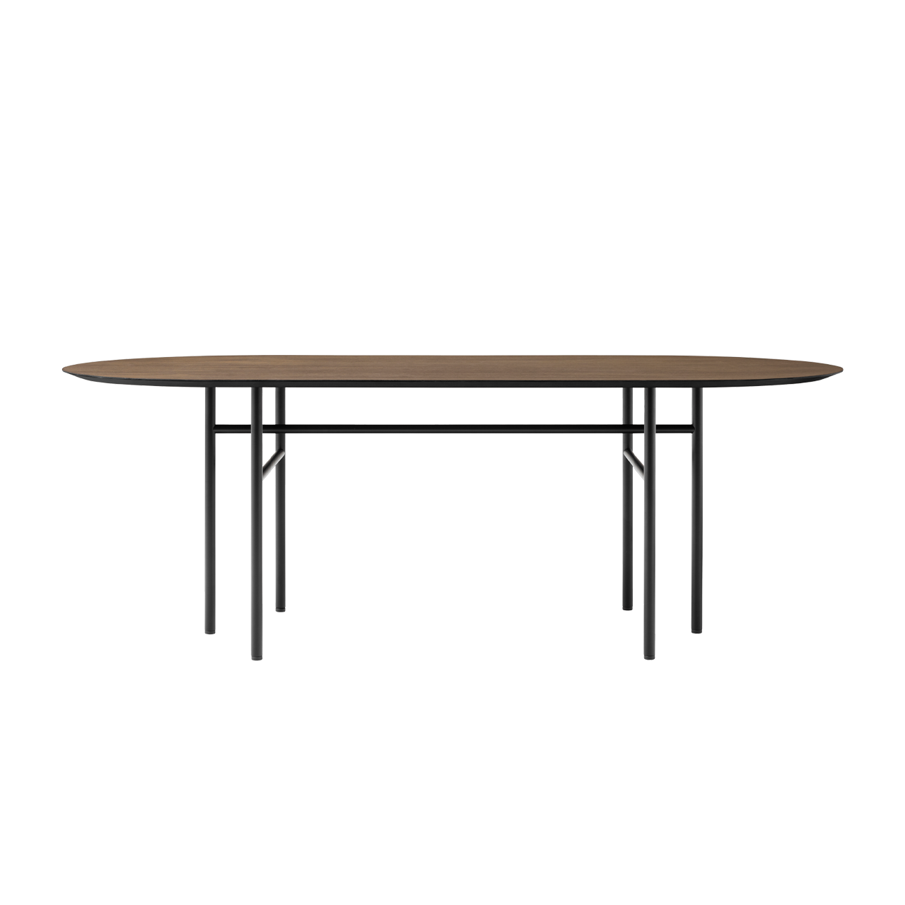 Snaregade Dining Table Oval Black/Dark Stained Oak - view 1