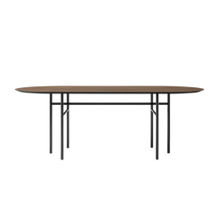 Snaregade Dining Table Oval Black/Dark Stained Oak - view 1
