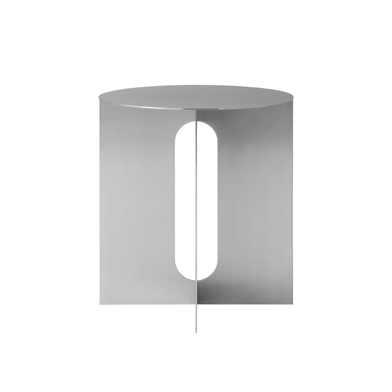 Androgyne Side Table Brushed Steel - view 1