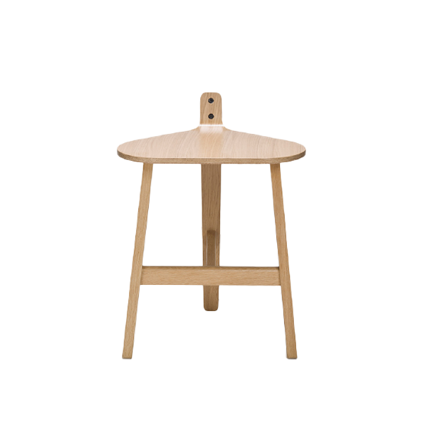 BRONCO STOOL - Clear Lacquered Oak - view 1