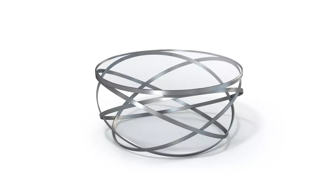 evol | end table, stainless steel finish