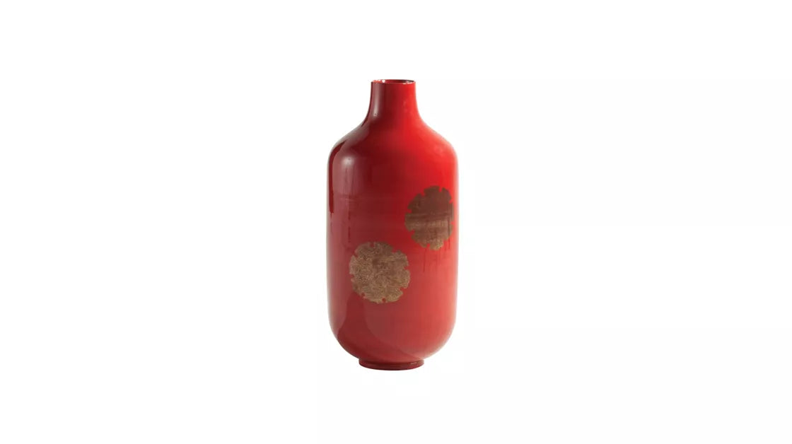 aka hanawa | AKA HANAWA B vase - Selenium red
