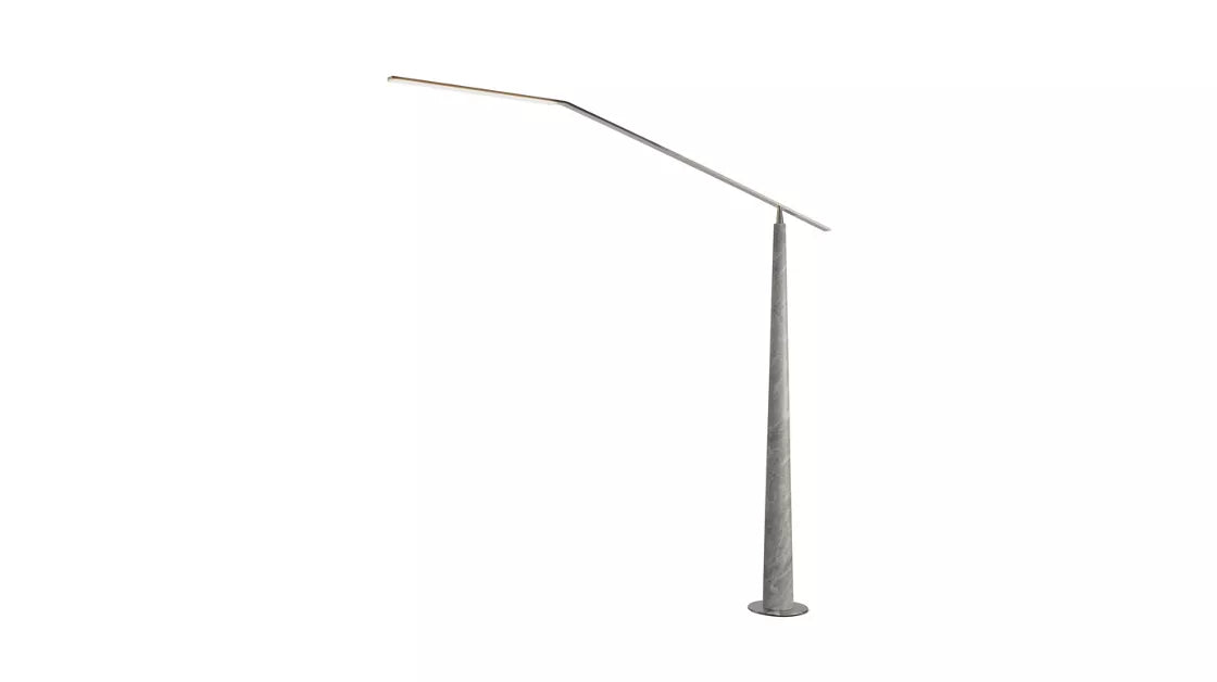rialto | floor lamp in bardiglio marble