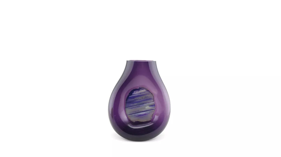 mineraux | vase agate, purple