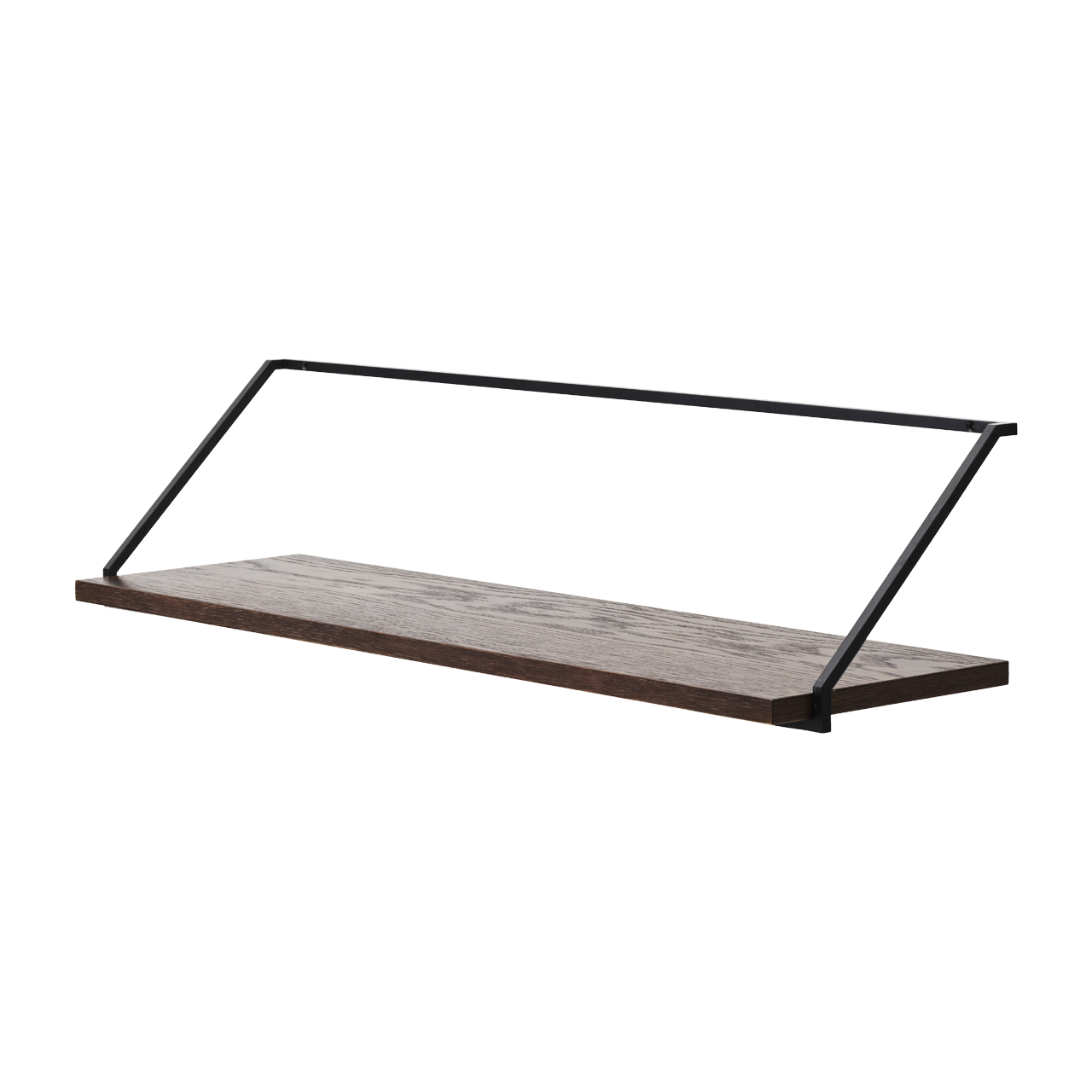 Rail Shelf Dark Stained Oak - view 1