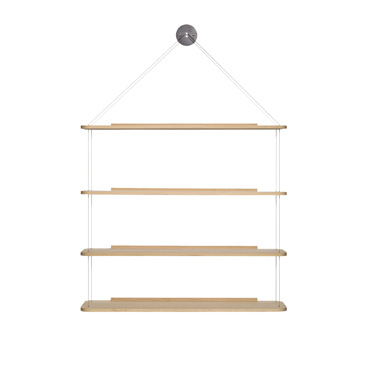 LIBRERIA PENSILE WIRE BOOKCASE - LACQUERED OAK - view 1