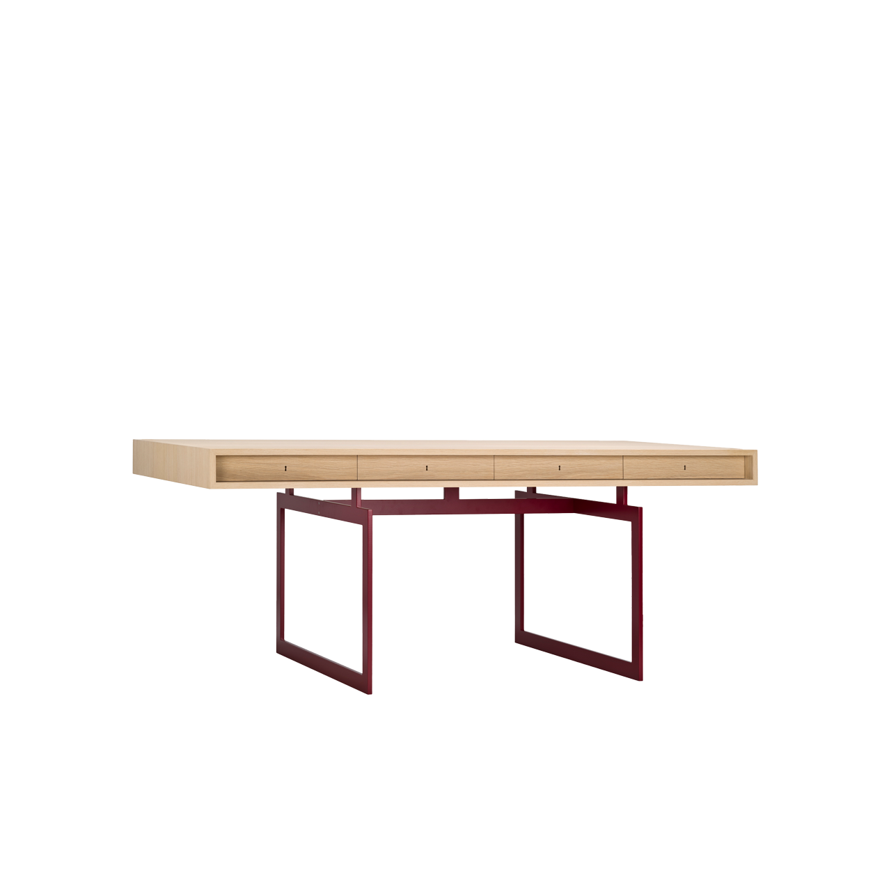 OFFICE DESK - OAK /RED - view 1