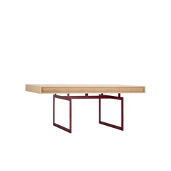 OFFICE DESK - OAK /RED - view 1