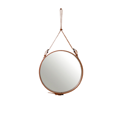 Adnet Wall Mirror Small dia.45 Tan - view 1