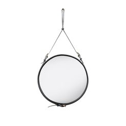 Adnet Wall Mirror Medium dia.58 Black - view 1