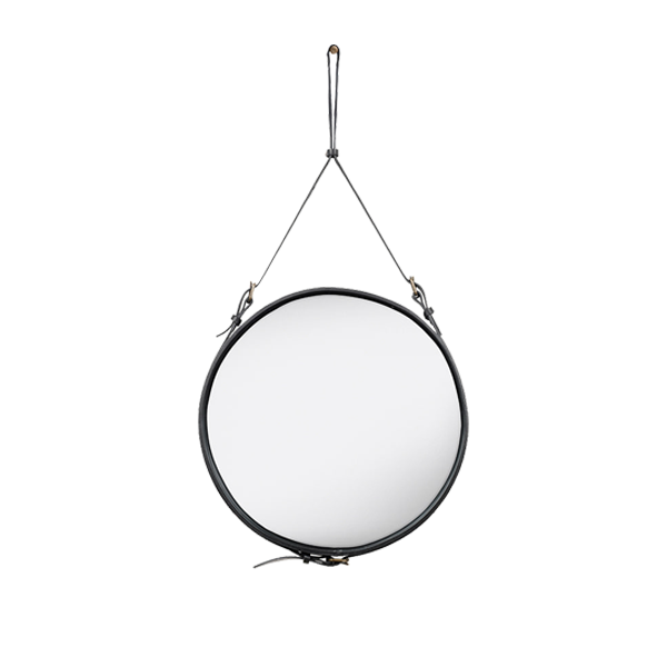 Adnet Wall Mirror Medium dia.58 Black - view 1