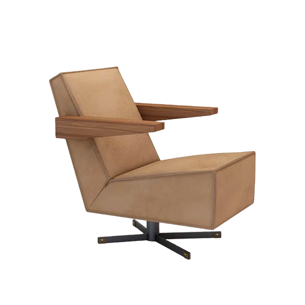 Press Room Chair _Liver - view 1