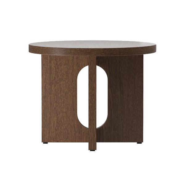Androgyne Side Table dia.50 Dark Stained Oak - view 1