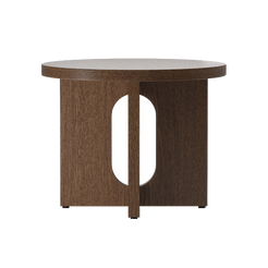 Androgyne Side Table dia.50 Dark Stained Oak - view 1