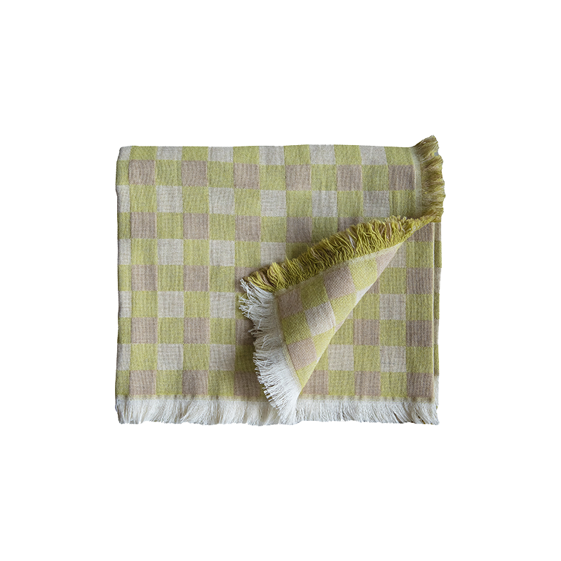 Poppy Throw Green 130 x170 - view 1