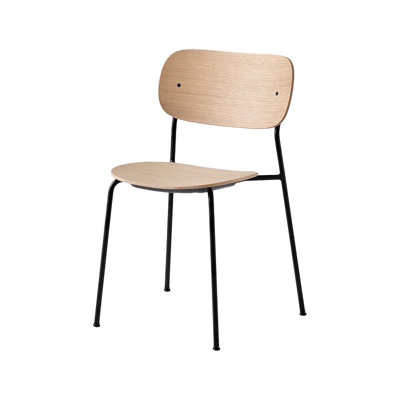 Co Chair Black/Oak - view 1