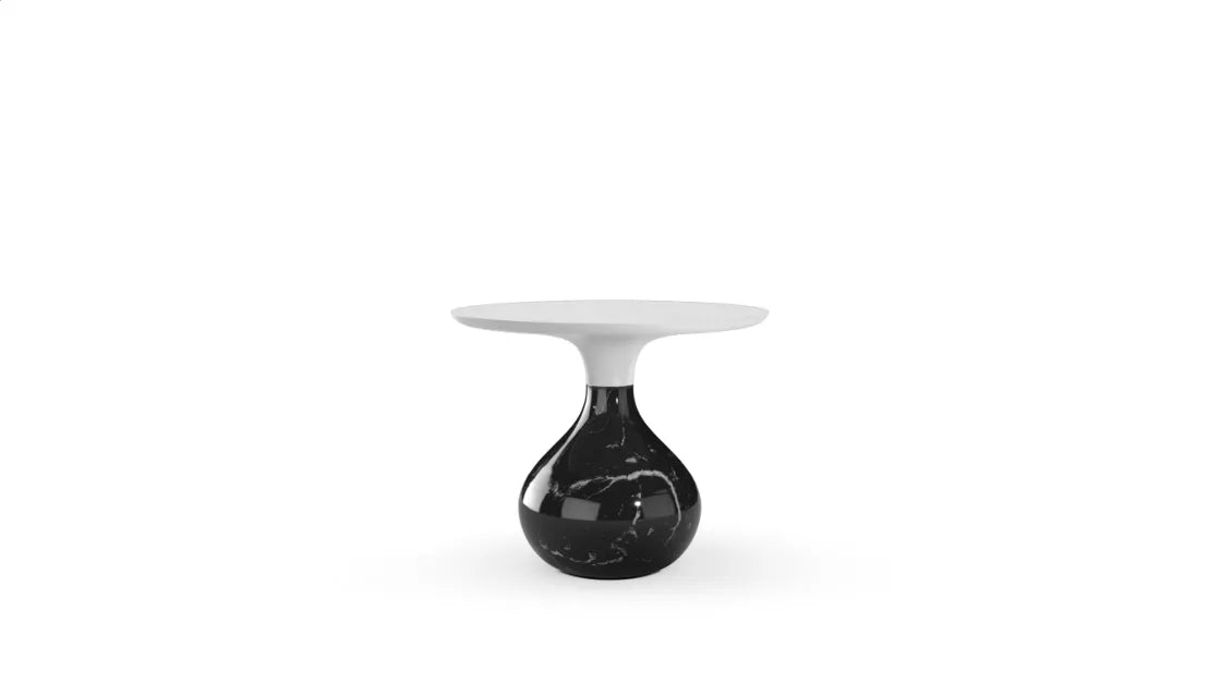 aqua | pedestal table - glossy