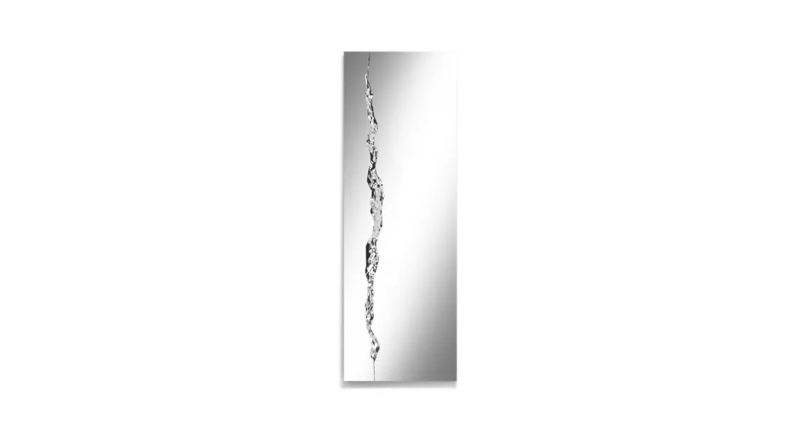 break | rectangular mirror