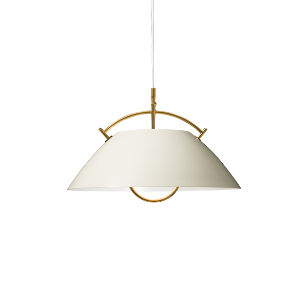Wegner Pendant white (gold hanger) - view 1