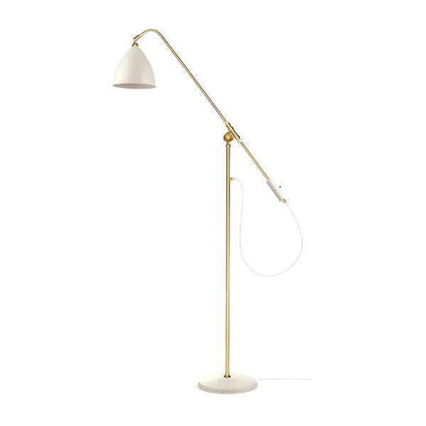 Bestlite BL4 Floorlamp matt white(brass) - view 1