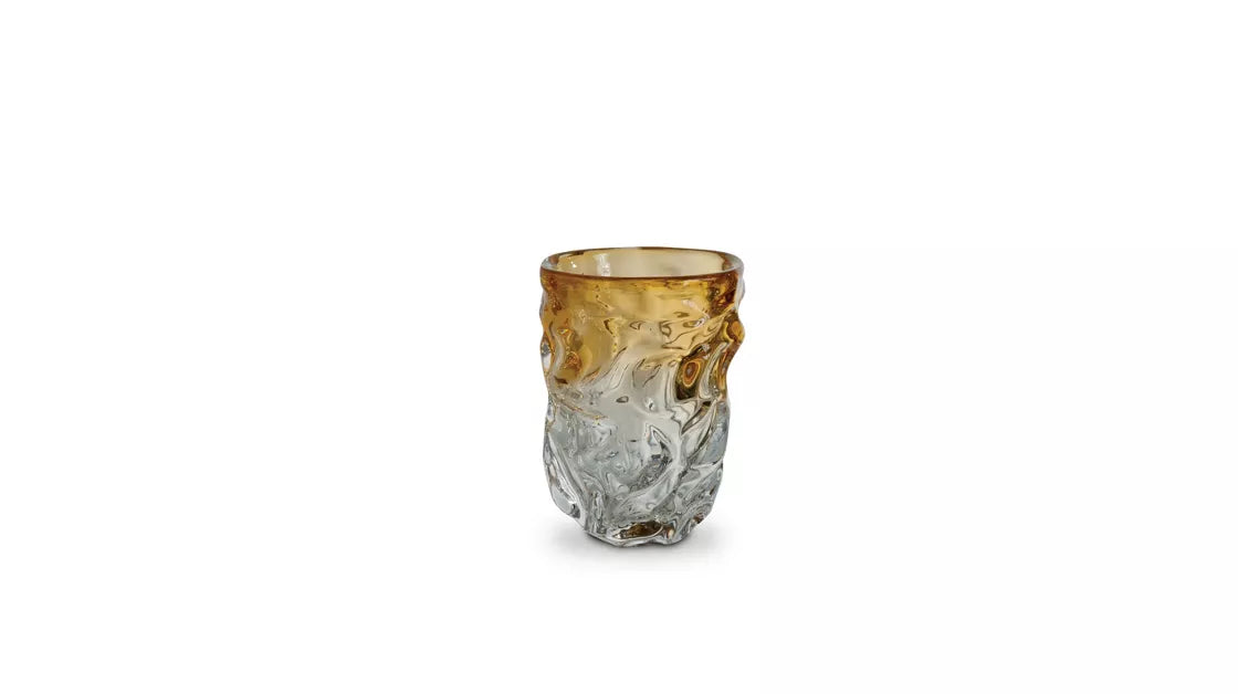 fluid | vase - h.20cm - amber