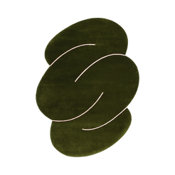 Moss Green Squiggle Rug - view 1