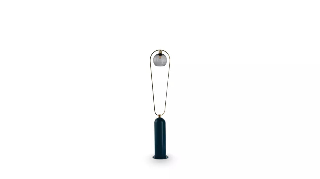luna | floor lamp blue grey