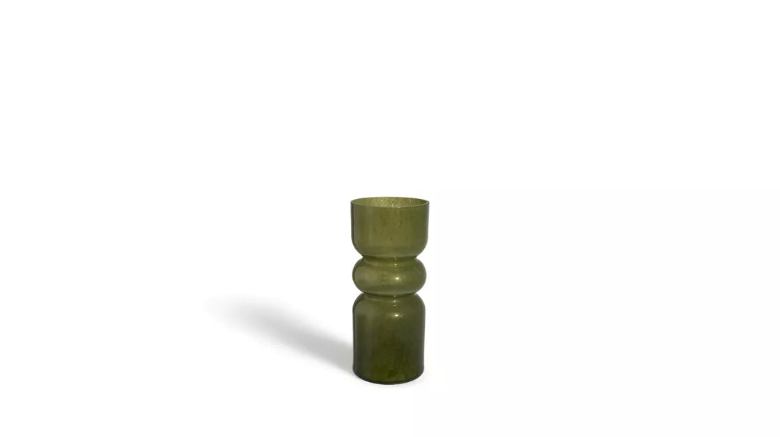 malo | vase - moss green glass