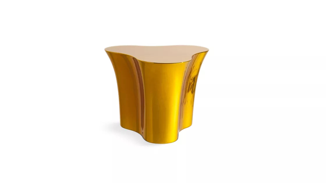 triolet | end table - chrome lacquer