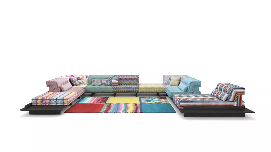 mah jong | Composition Missoni with platforms