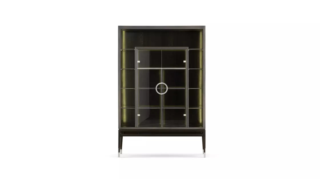 monceau | Bookcase with lighting and doors