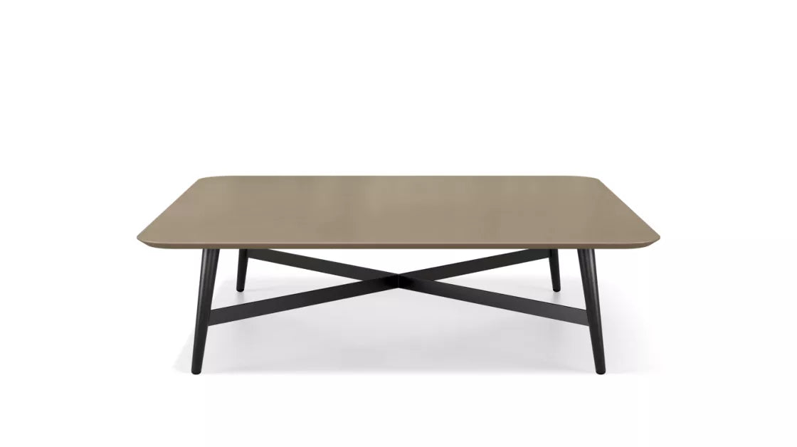 octet | Square coffee table - lacquered MDF top.