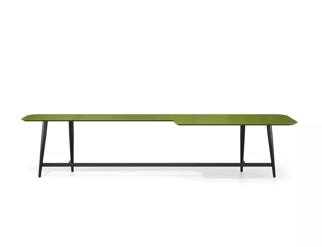 octet | L-shaped cocktail table - lacquered MDF top