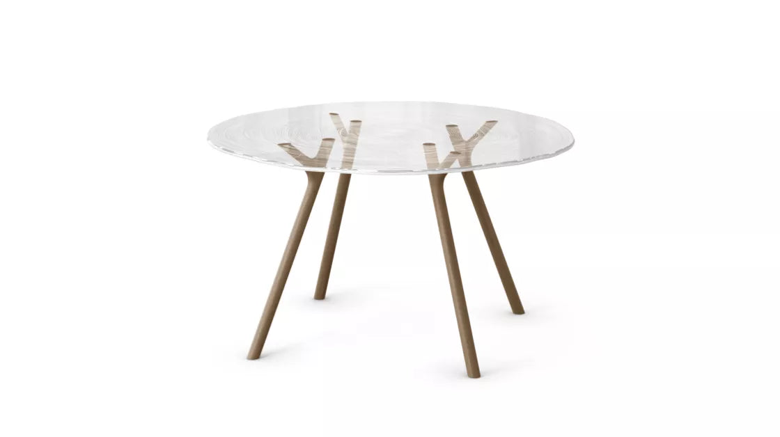 plexiwood | dining table - d. 120cm