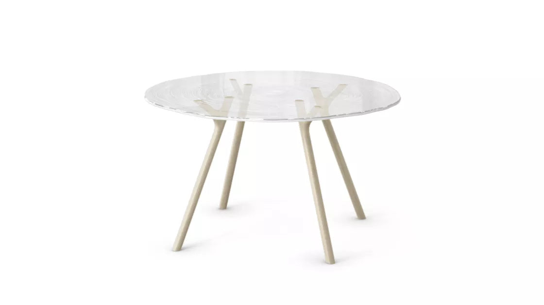 plexiwood | dining table - d. 130cm