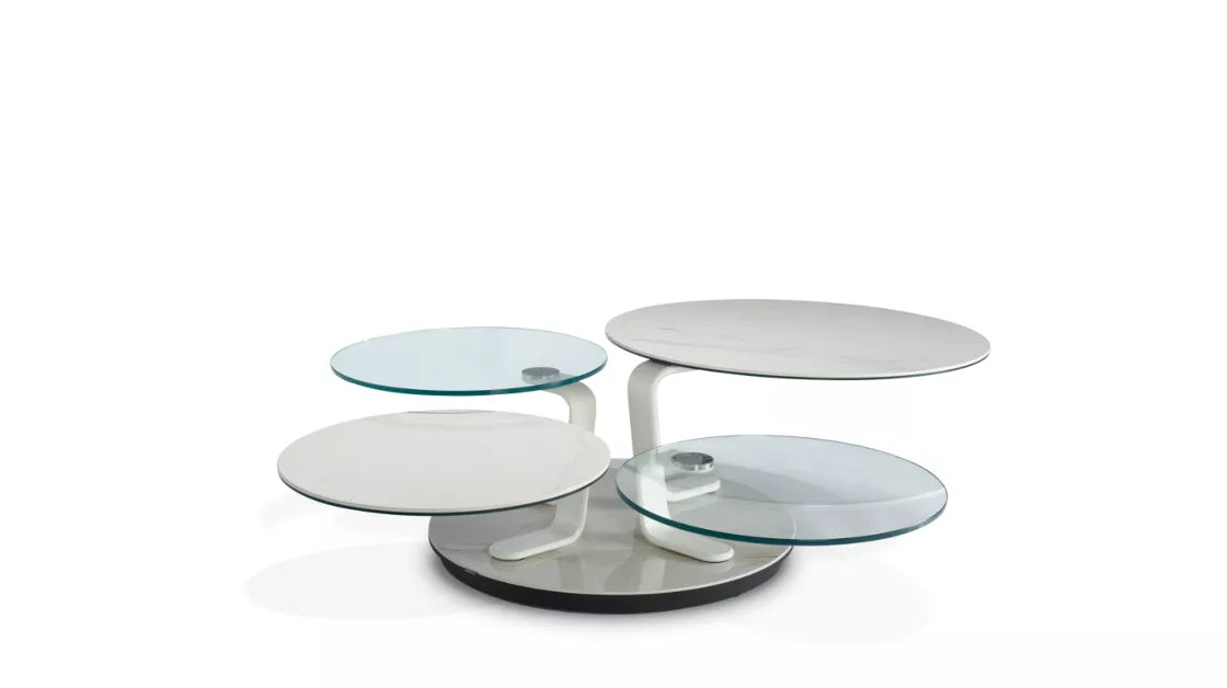 quartet | cocktail table - top in oro calacatta ceramic