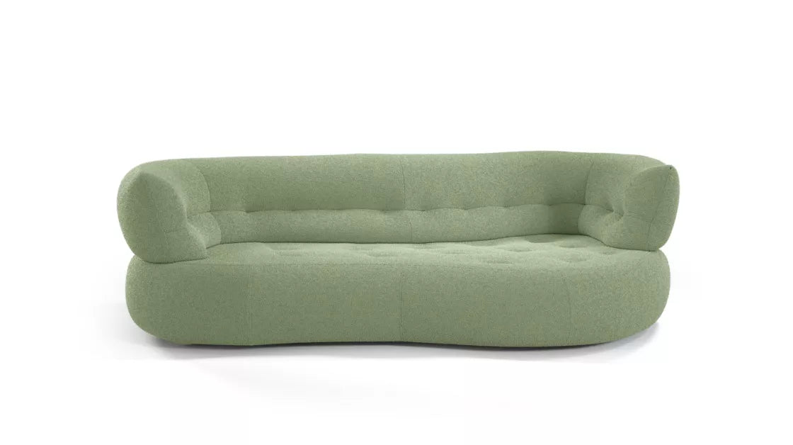sense | Large 3-seat sofa, curved - Right edge