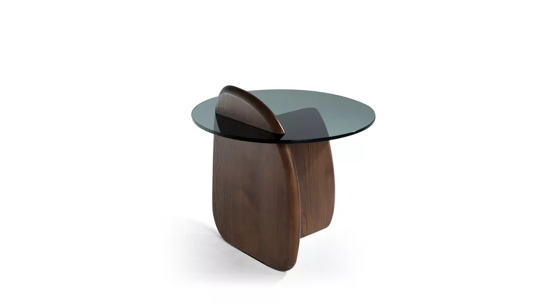 shark | end table - stained ash wood
