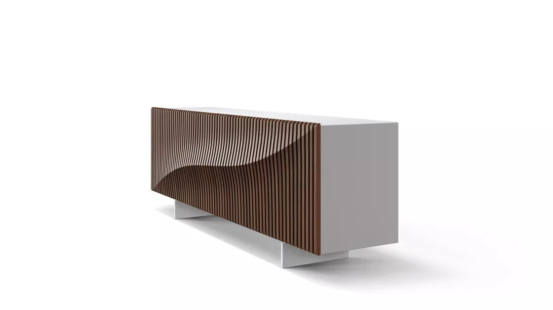 speed up bois | Sideboard 4 sliding doors - White structure
