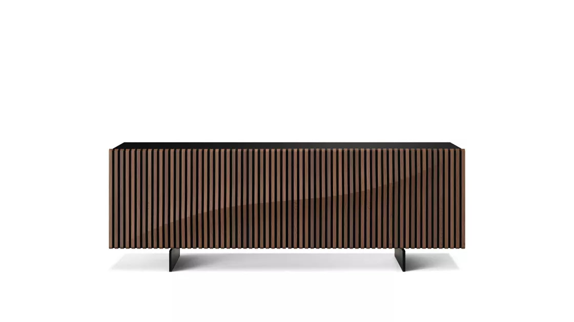 speed up bois | Sideboard with 4 swinging doors - Black structure