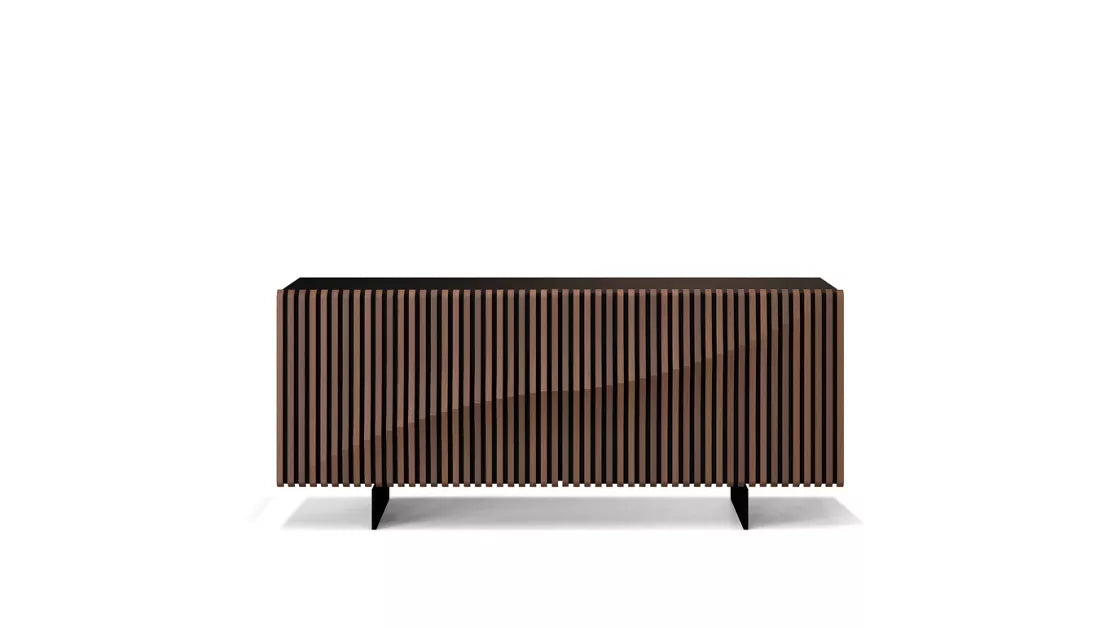 speed up bois | Sideboard with 2 sliding doors - Black structure