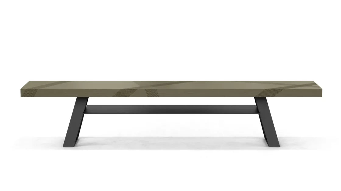 track | bench with shelf