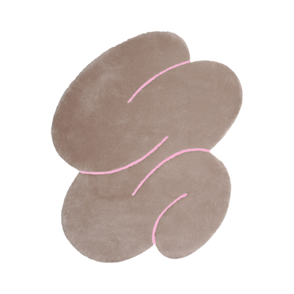 Exclusive Beige Squiggle Rug - view 1