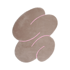 Exclusive Beige Squiggle Rug - view 1