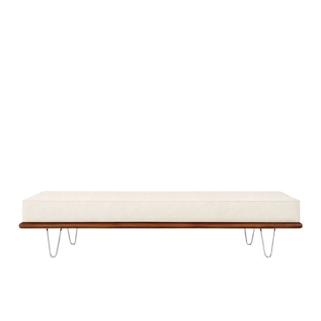 nelson daybed standard walnut - snow - view 1