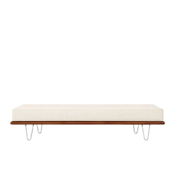 nelson daybed standard walnut - snow - view 1